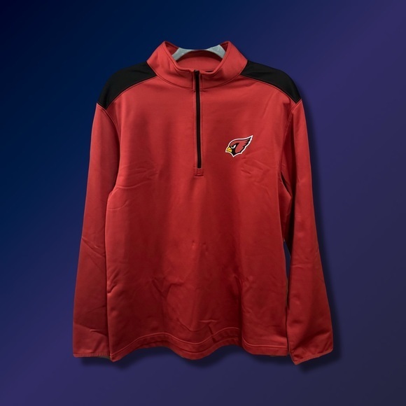 NFL Team Apparel Arizona Cardinals Quarter Zip Jacket (L) - Picture 1 of 4